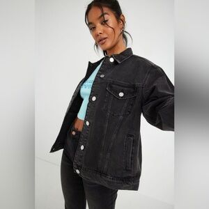 Garage Boyfriend Denim Jacket - Black